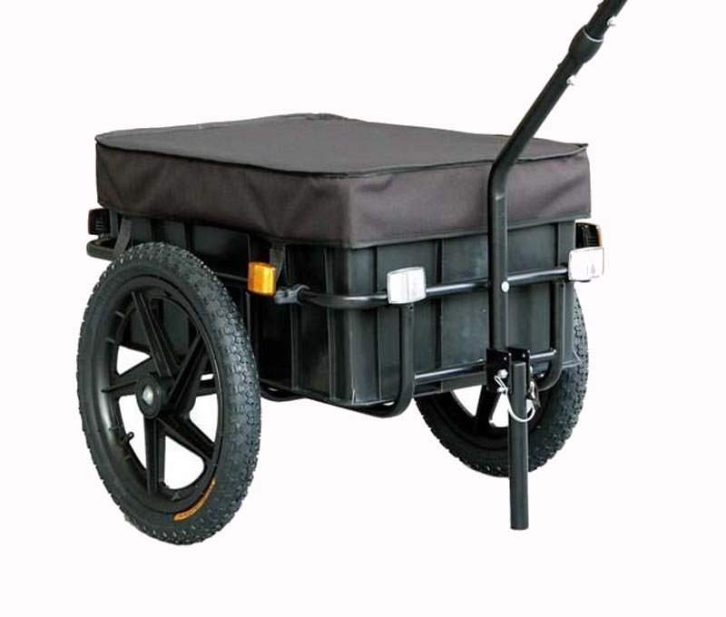 Bicycle cargo trailer, shopping trailer, baby bike trailer